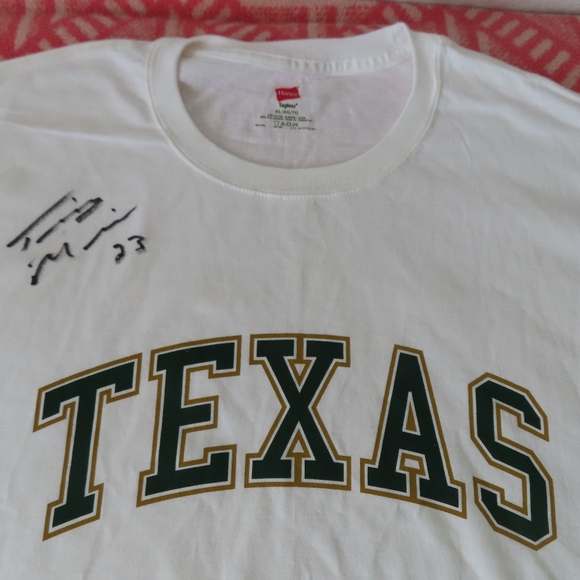 NHL Texas stars hockey tshirt signed #23 XL white hanes tagless y2k - Picture 2 of 6